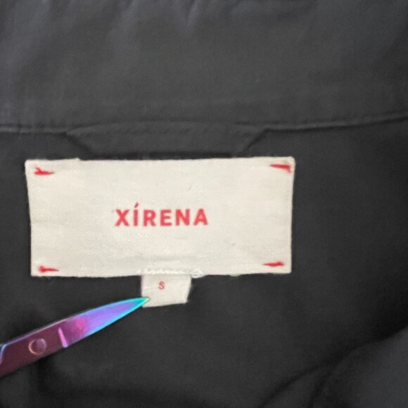 Xirena Women's Beau Shirt Small Black Button Up Long Sleeve Oversize Lagenlook - Picture 5 of 9